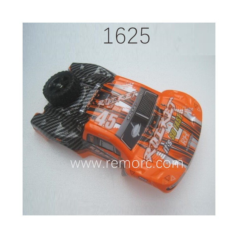 REMO 1625 Rocket Brushless RC Truck Parts Body Shell D2603 Orange