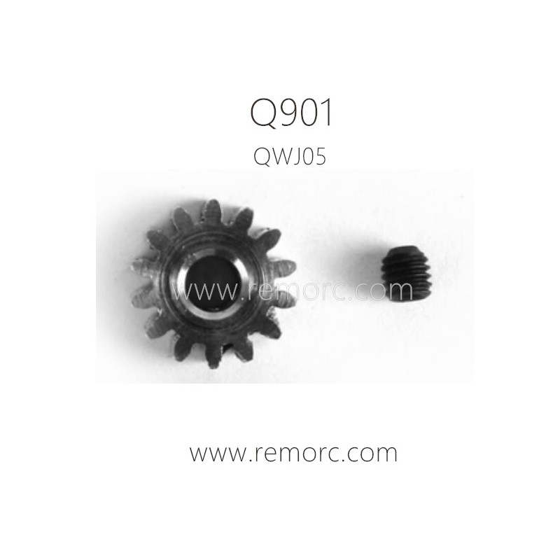QWJ05 Motor Gear with Screw for XINLEHONG Q901 1/16 RC Truck