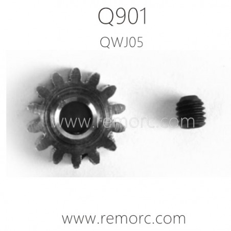 QWJ05 Motor Gear with Screw for XINLEHONG Q901 1/16 RC Truck