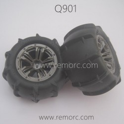 QZJ02 Beach Tires Parts for XINLEHONG Toys Q901 1/16 RC Truck
