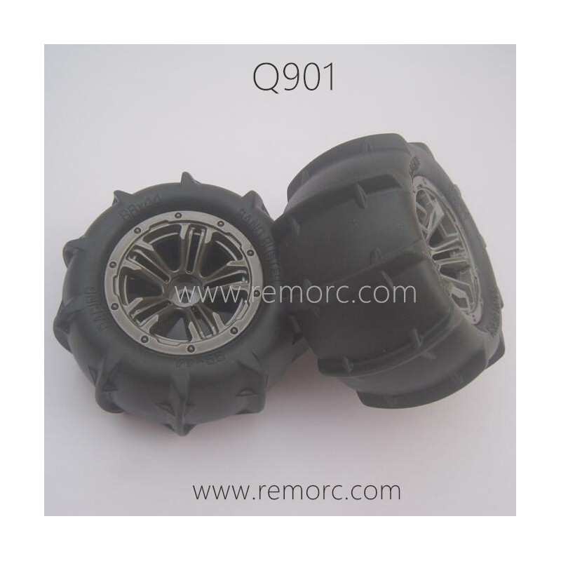 QZJ02 Beach Tires Parts for XINLEHONG Toys Q901 1/16 RC Truck