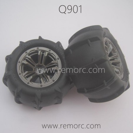 QZJ02 Beach Tires Parts for XINLEHONG Toys Q901 1/16 RC Truck