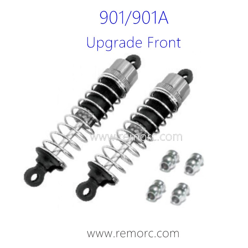 HBX 901A RC Car Parts Front Upgrade Aluminum Capped Oil Fill Shocks 90201F