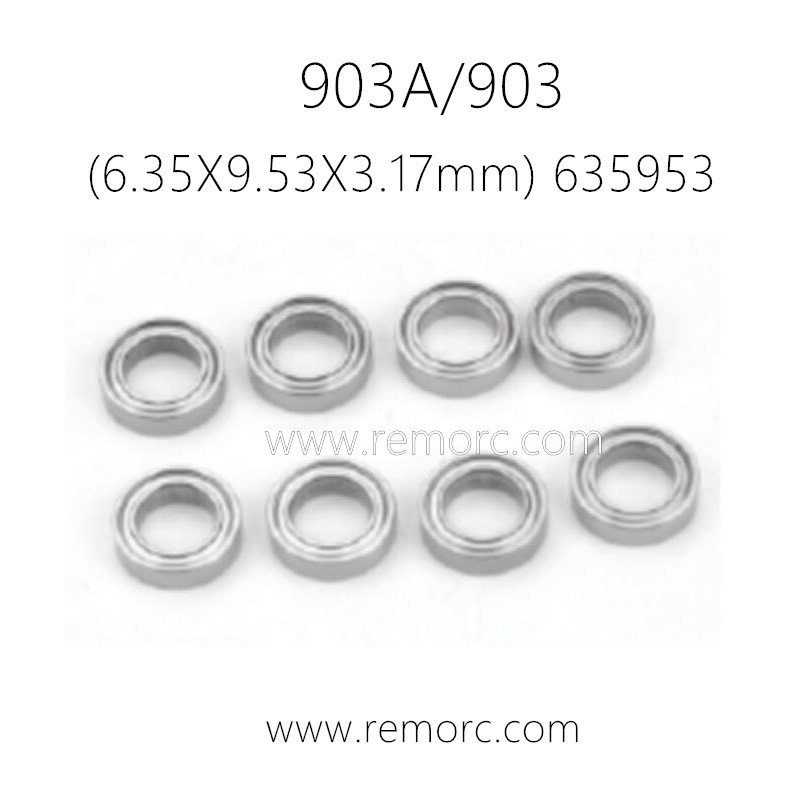 HBX 903 903A Parts Ball Bearings (6.35X9.53X3.17mm) 635953