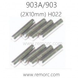 HBX 903 903A Parts Wheel Hex Pin (2X10mm) H022