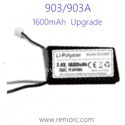 HBX 903 903A Parts Li-PO Battery 7.4V 1600mAh T2119