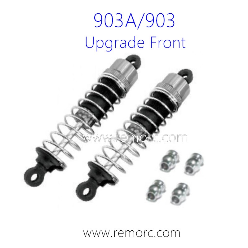 HAIBOXING 903 903A RC Truck Parts Front Upgrade Aluminum Capped Oil Fill Shocks 90201F