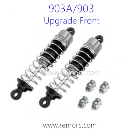 HAIBOXING 903 903A RC Truck Parts Front Upgrade Aluminum Capped Oil Fill Shocks 90201F