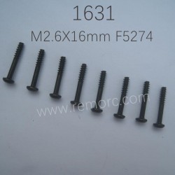 REMO Hobby 1631 Parts Hex Socket Tapping Button Head Screws M2.6X16mm F5274