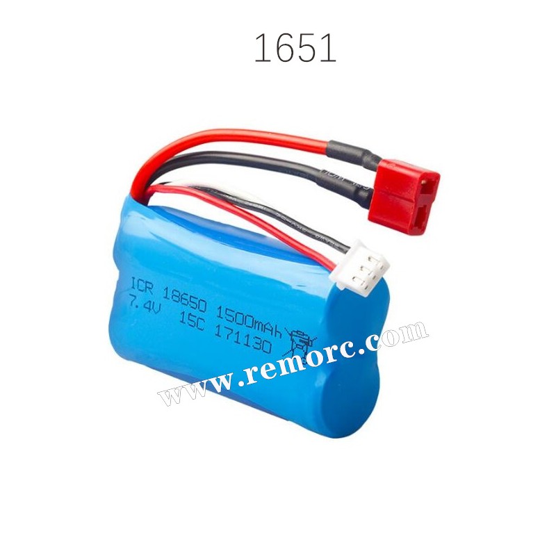 REMO 1651 Dingo RC Truck Parts 7.4V 1500 Battery