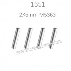 REMO 1651 Dingo RC Truck Parts Axle pins 2X6mm M5363
