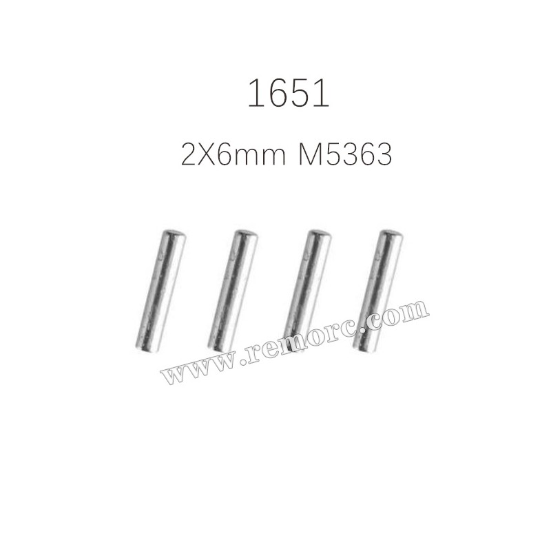 REMO 1651 Dingo RC Truck Parts Axle pins 2X6mm M5363