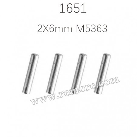 REMO 1651 Dingo RC Truck Parts Axle pins 2X6mm M5363