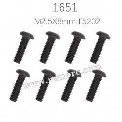 REMO 1651 Dingo Parts hex socket button head Screw M2.5X8mm F5202