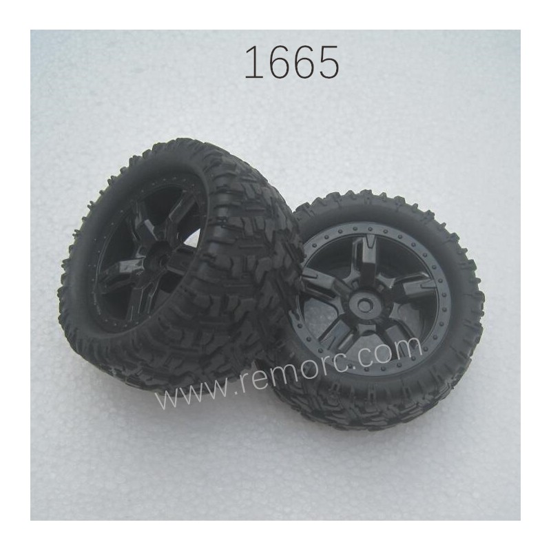 REMO HOBBY 1665 Parts Tire Assembly P6973 REMO HOBBY 1665 Parts Tire Assembly P6973