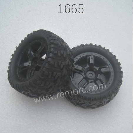 REMO HOBBY 1665 Parts Tire Assembly P6973